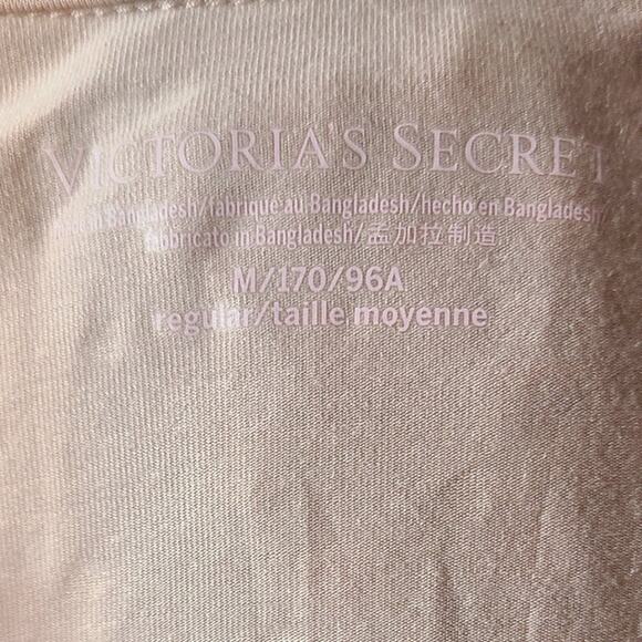 Victoria's Secret Pink Silver Heart Modal Soft Long Pajama Set-NEW- M - Picture 9 of 13